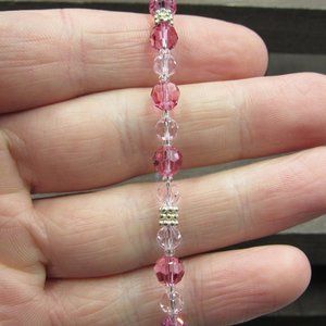 7" Sterling Silver Breast Cancer Survivor Charm Bracelet Vintage